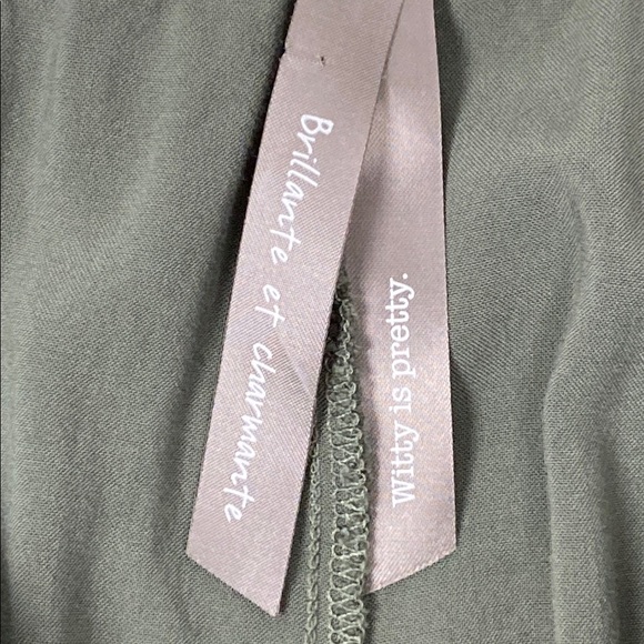 Penningtons Green Pants High Rise Relaxed Fit - Picture 8 of 11